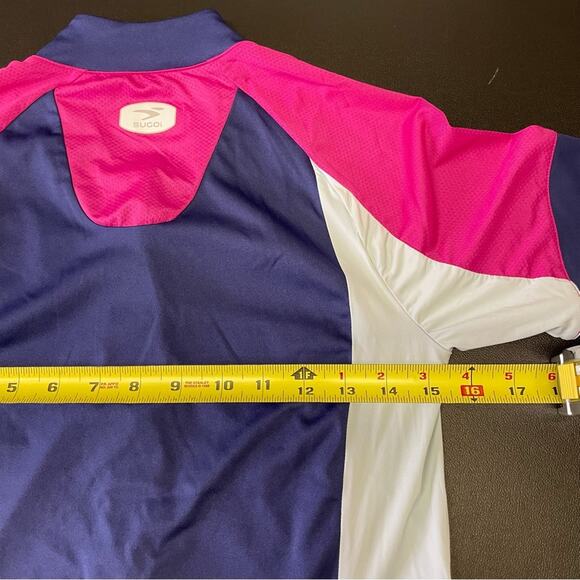 Sugoi Cycling Jersey Shirt Medium Short Sleeve Bicycle Race Cross Country Purple - Picture 4 of 8